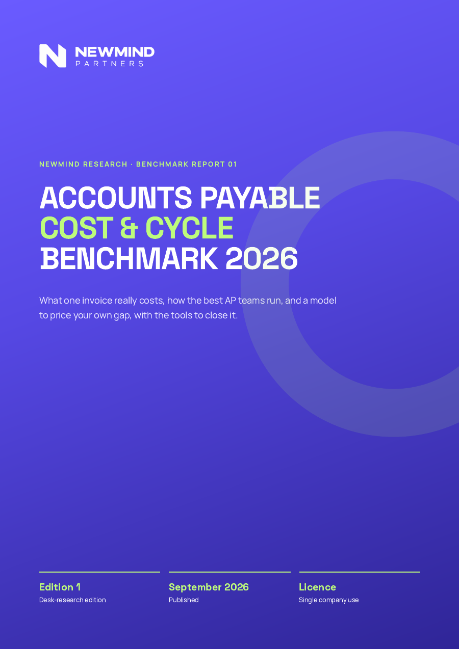 Accounts Payable Cost & Cycle Benchmark 2026, page 1