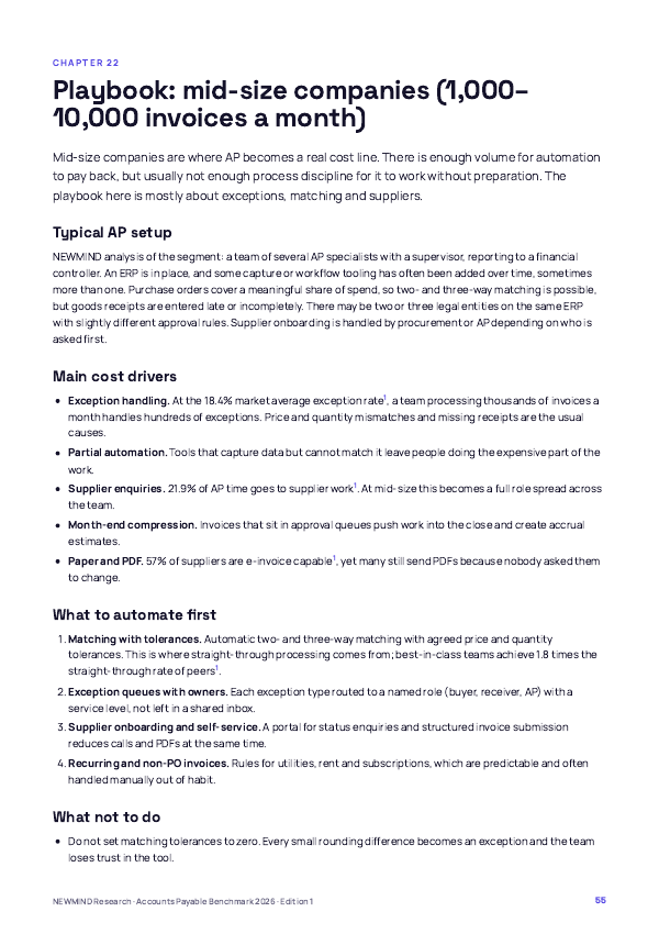 Accounts Payable Cost & Cycle Benchmark 2026, page 55