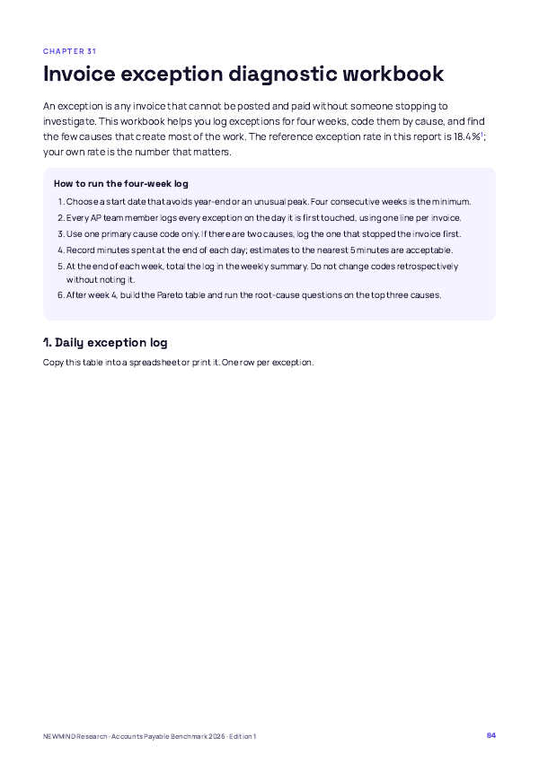 Accounts Payable Cost & Cycle Benchmark 2026, page 84