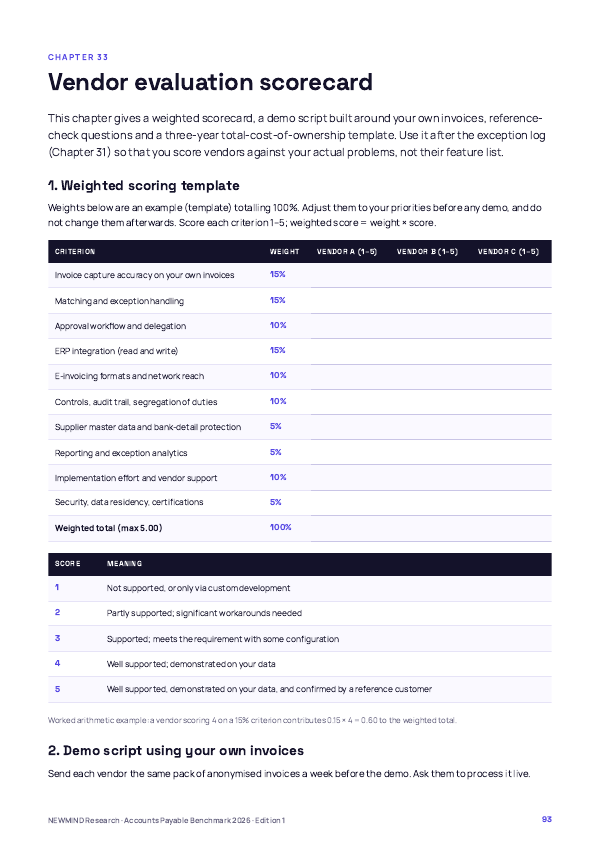 Accounts Payable Cost & Cycle Benchmark 2026, page 93