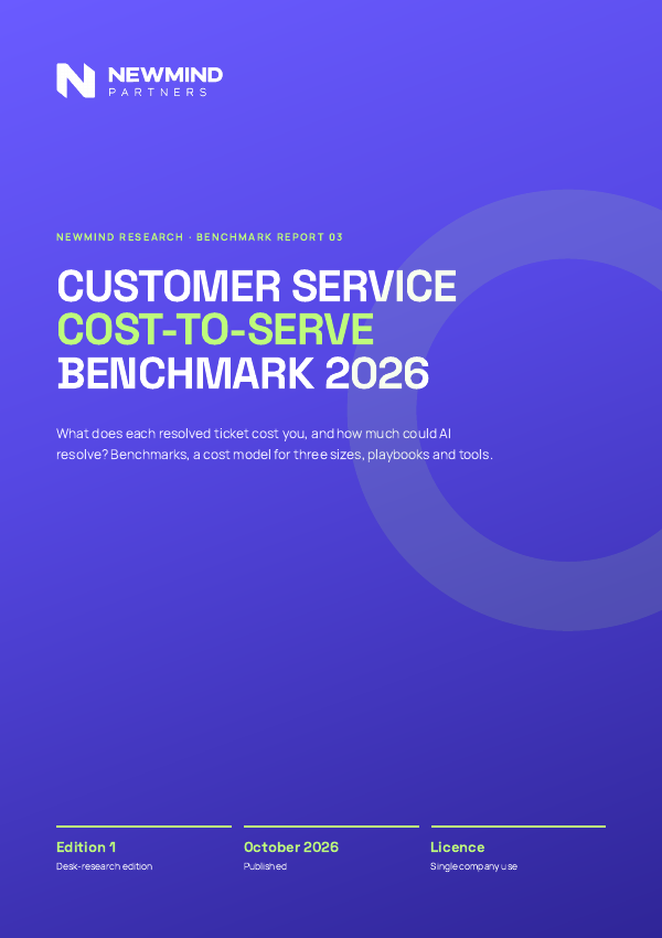 Customer Service Cost-to-Serve Benchmark 2026, page 1