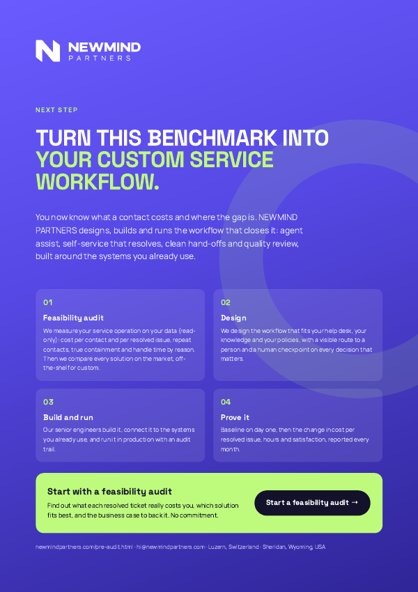 Customer Service Cost-to-Serve Benchmark 2026, page 111