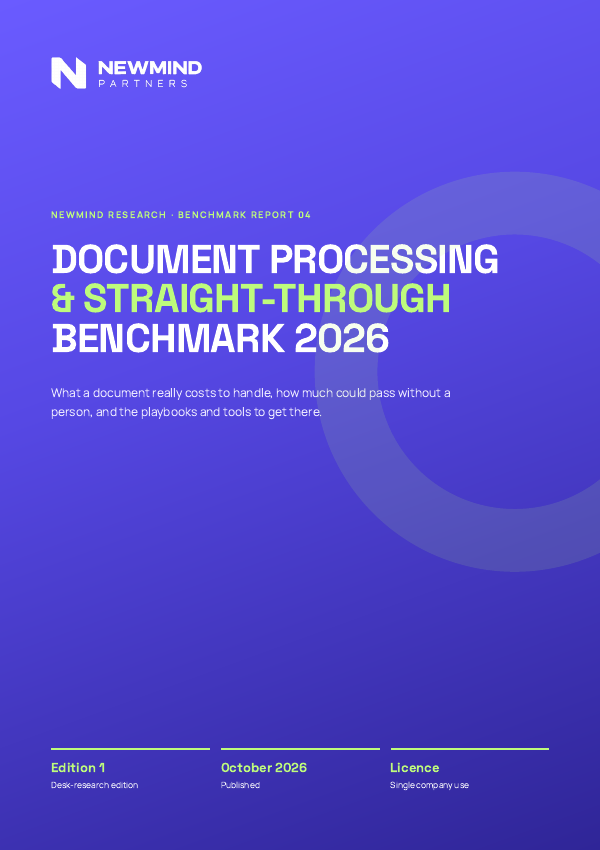 Document Processing & Straight-Through Benchmark 2026, page 1