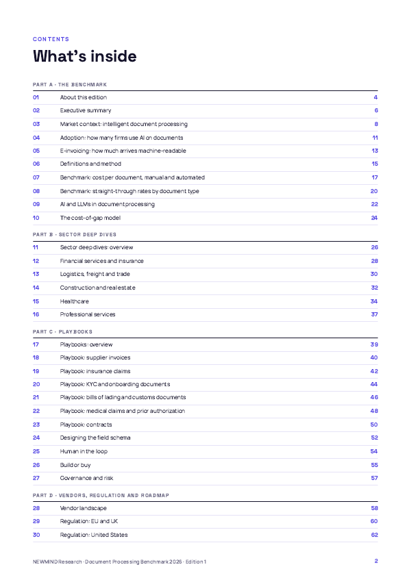 Document Processing & Straight-Through Benchmark 2026, page 2