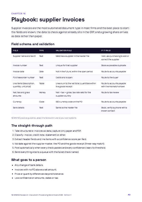 Document Processing & Straight-Through Benchmark 2026, page 40