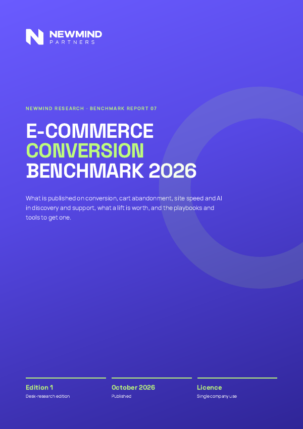E-commerce Conversion Benchmark 2026, page 1