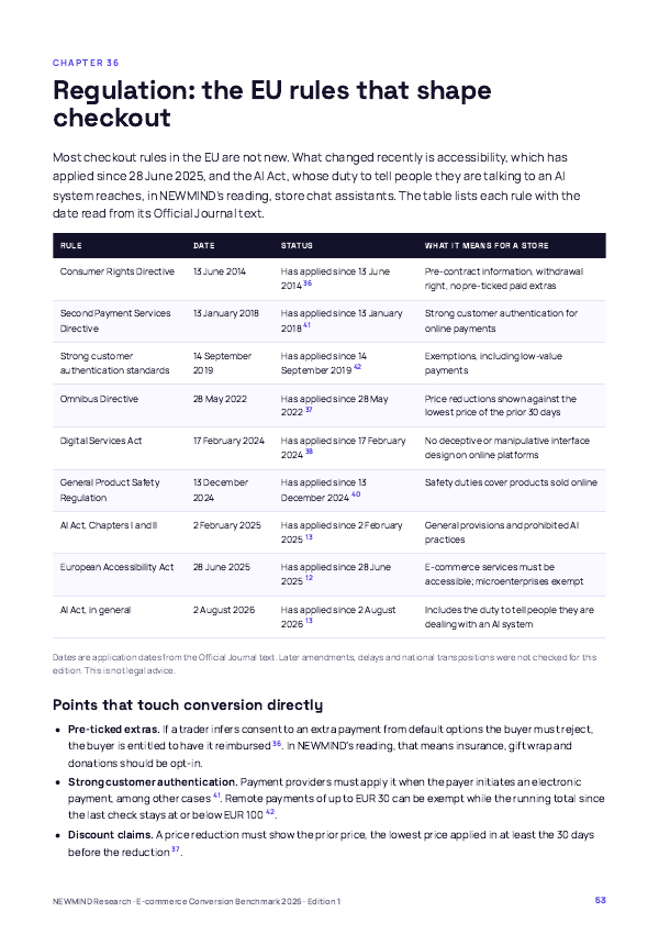 E-commerce Conversion Benchmark 2026, page 53