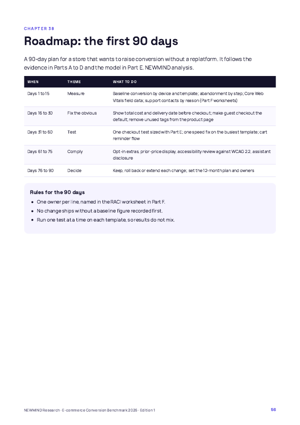 E-commerce Conversion Benchmark 2026, page 56