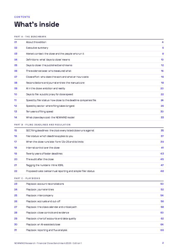 Financial Close Benchmark 2026, page 2