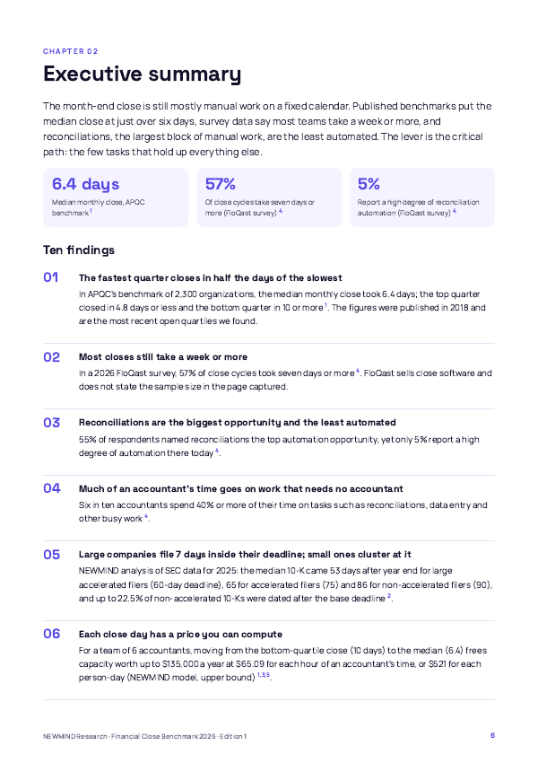 Financial Close Benchmark 2026, page 6