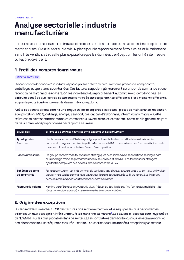 Benchmark 2026 du coût et du cycle des comptes fournisseurs, page 26