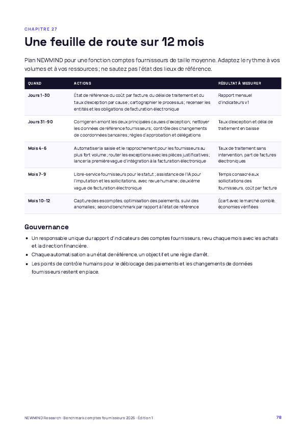 Benchmark 2026 du coût et du cycle des comptes fournisseurs, page 78
