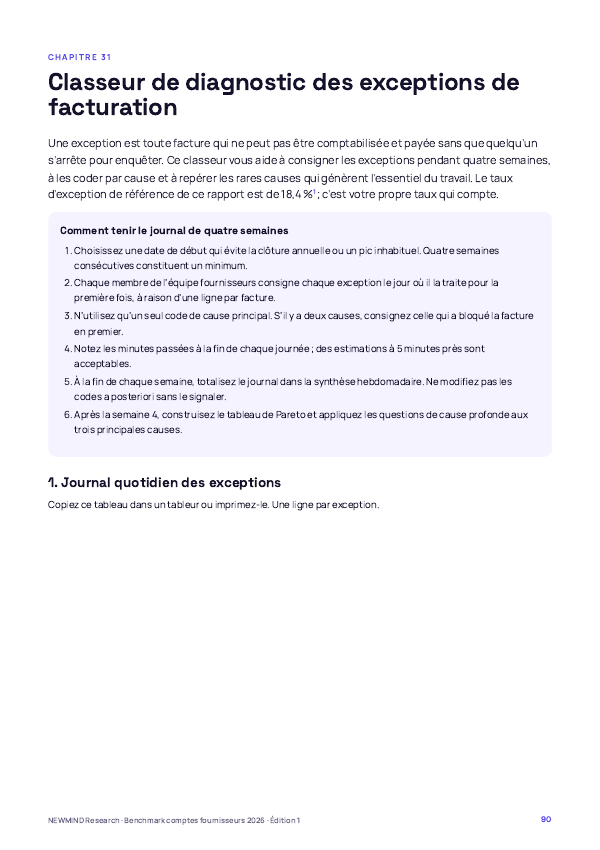 Benchmark 2026 du coût et du cycle des comptes fournisseurs, page 90