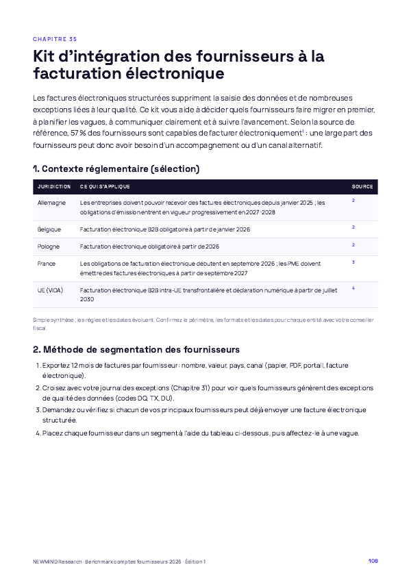 Benchmark 2026 du coût et du cycle des comptes fournisseurs, page 108