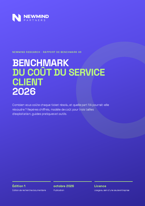 Benchmark 2026 du coût du service client, page 1