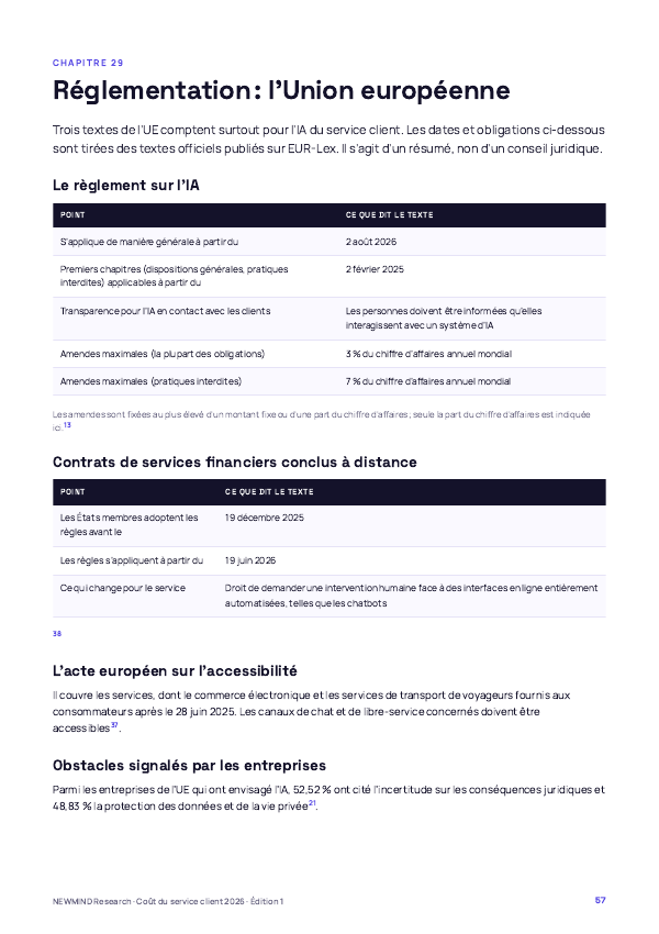 Benchmark 2026 du coût du service client, page 57
