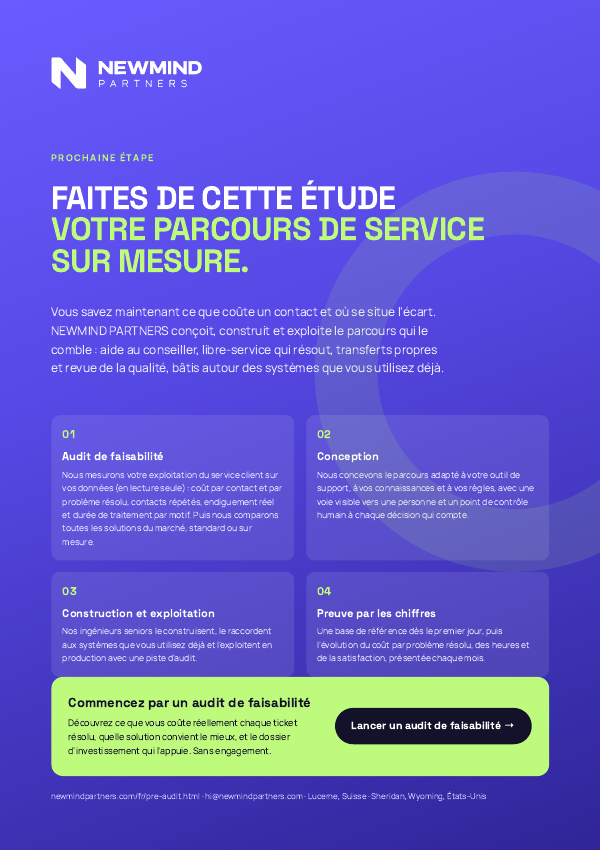 Benchmark 2026 du coût du service client, page 122