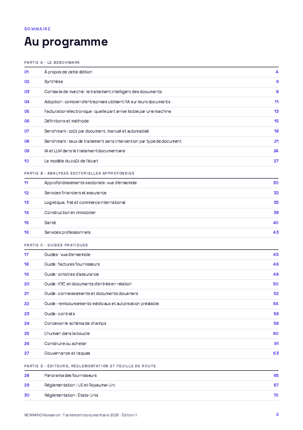 Benchmark 2026 du traitement documentaire et du traitement direct, page 2