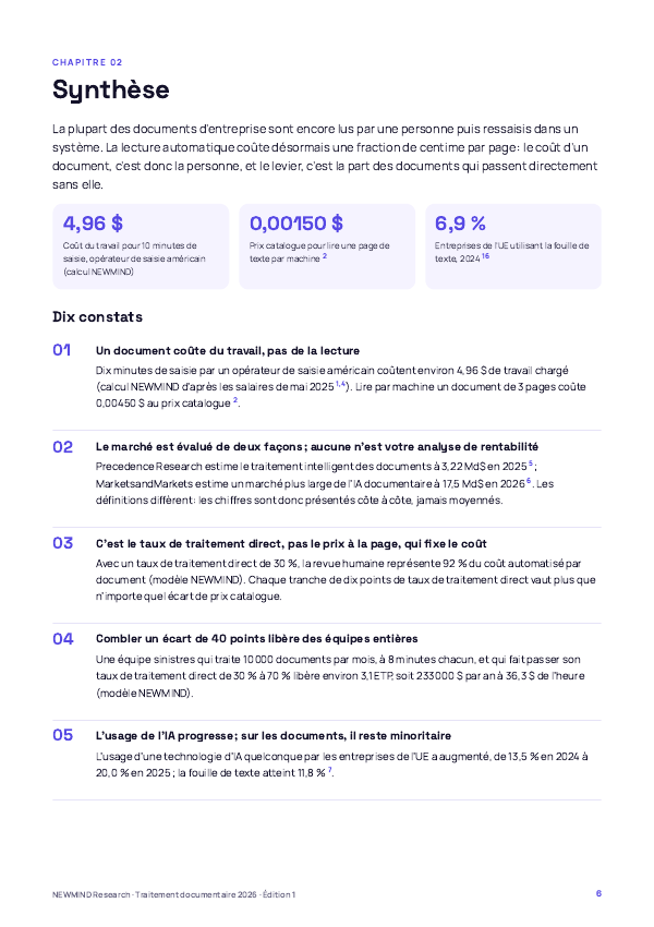 Benchmark 2026 du traitement documentaire et du traitement direct, page 6