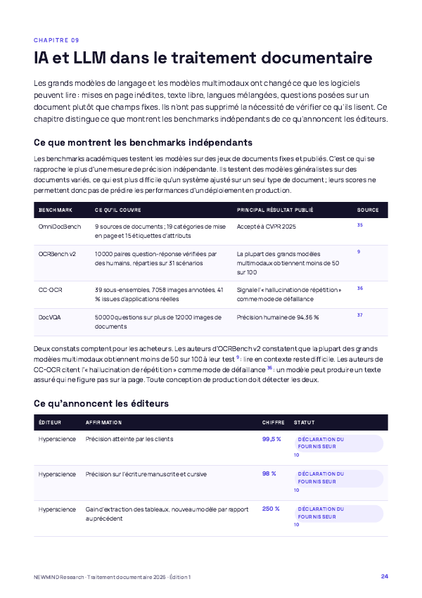 Benchmark 2026 du traitement documentaire et du traitement direct, page 24