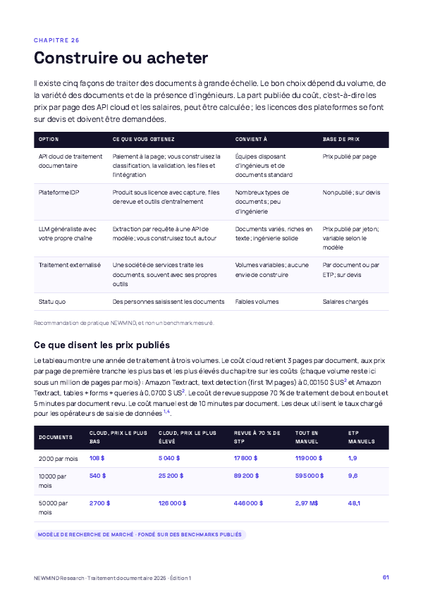 Benchmark 2026 du traitement documentaire et du traitement direct, page 61