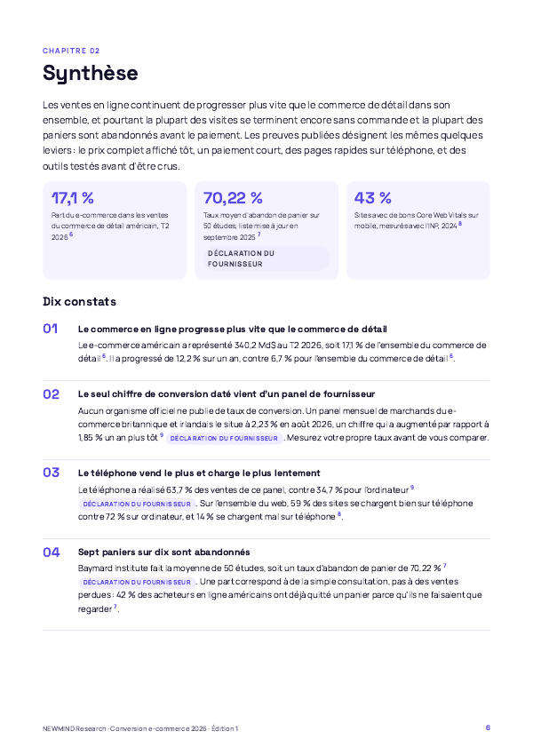 Benchmark 2026 de la conversion e-commerce, page 6