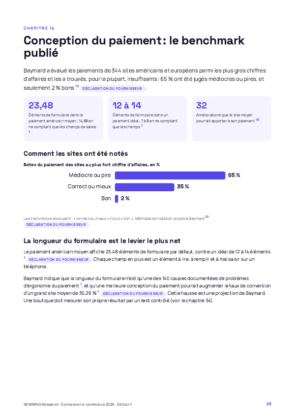Benchmark 2026 de la conversion e-commerce, page 23