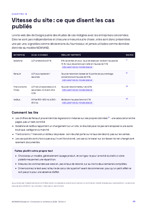 Benchmark 2026 de la conversion e-commerce, page 29