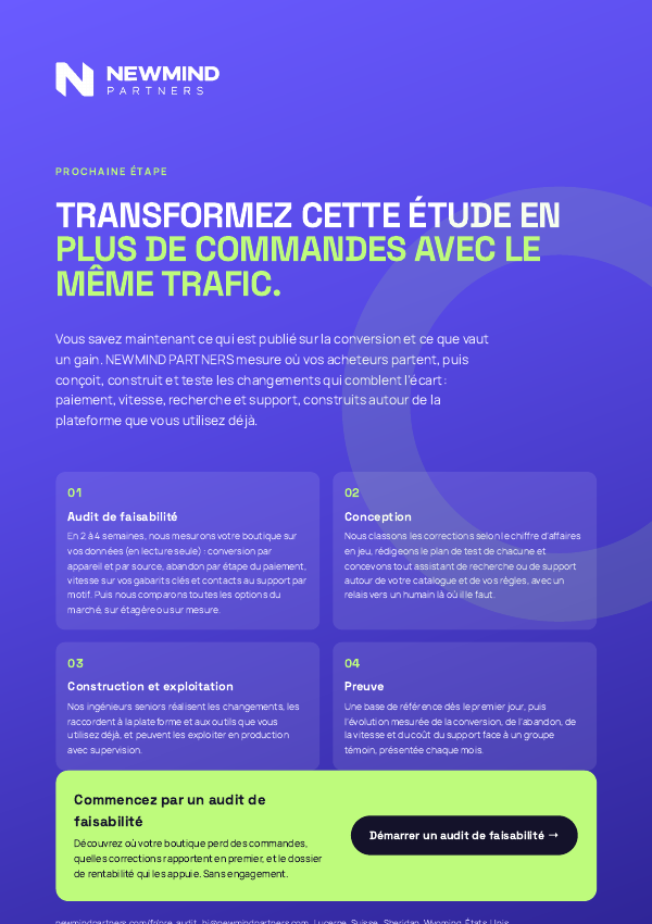 Benchmark 2026 de la conversion e-commerce, page 99