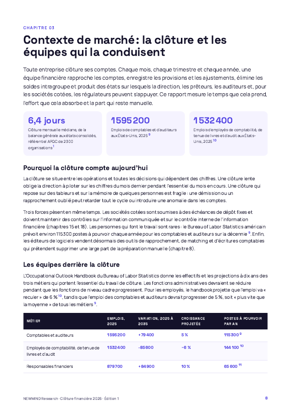 Benchmark 2026 de la clôture financière, page 8