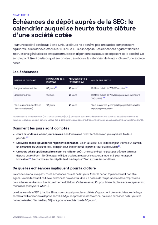 Benchmark 2026 de la clôture financière, page 38