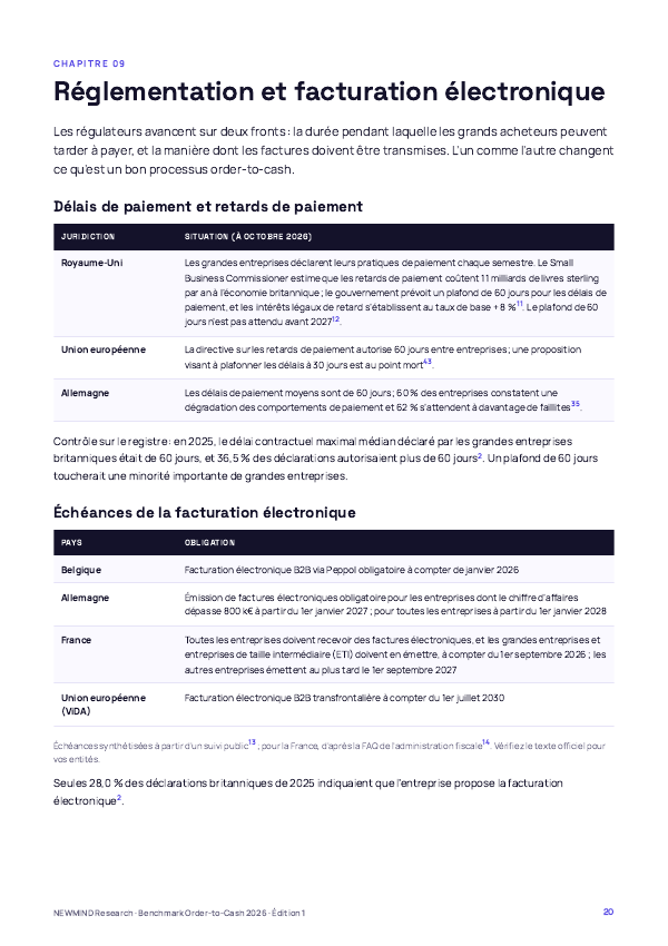 Benchmark Order-to-Cash et DSO 2026, page 20