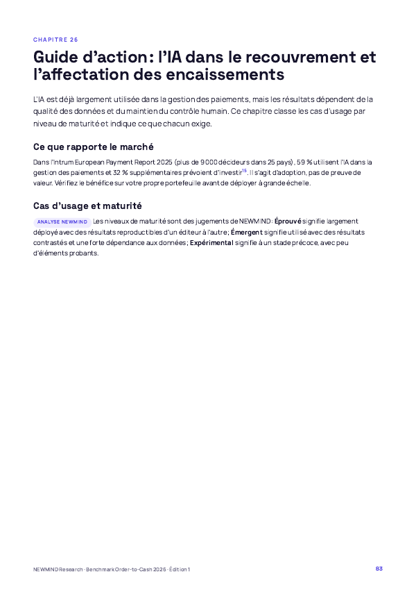 Benchmark Order-to-Cash et DSO 2026, page 83