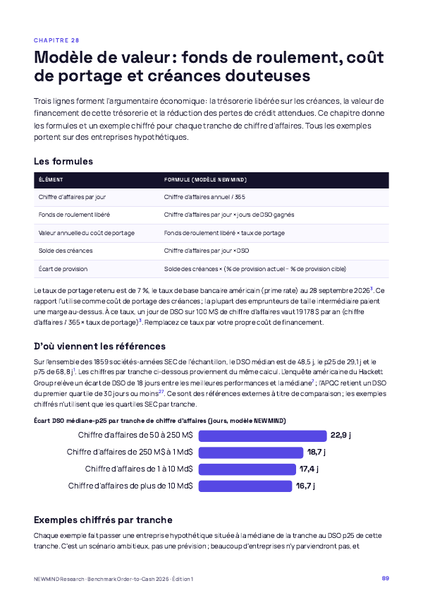 Benchmark Order-to-Cash et DSO 2026, page 89