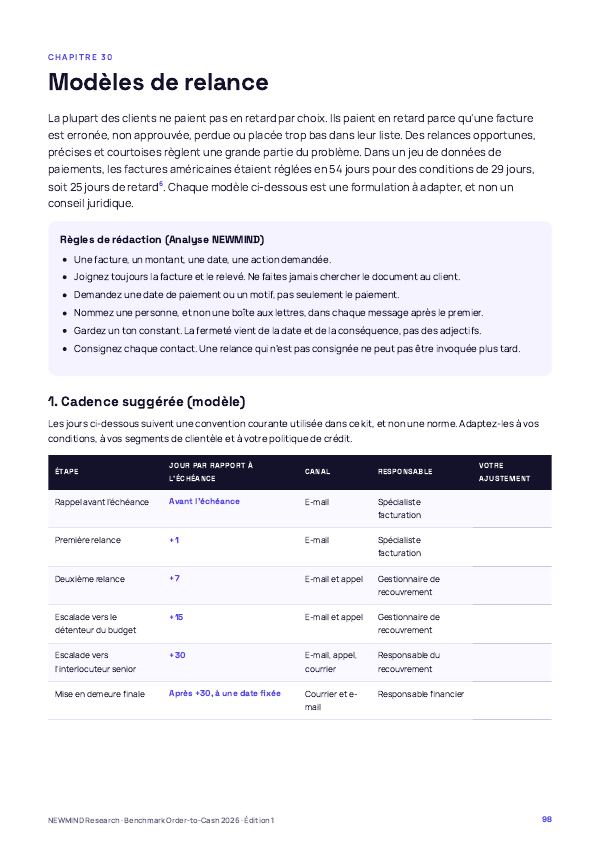 Benchmark Order-to-Cash et DSO 2026, page 98