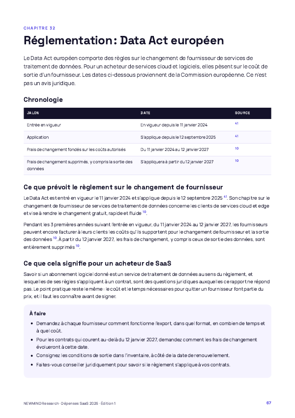 Benchmark 2026 des dépenses SaaS et de l’utilisation des licences, page 67