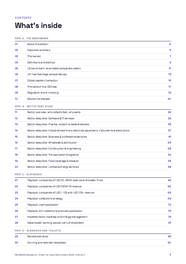 Order-to-Cash & DSO Benchmark 2026, page 2