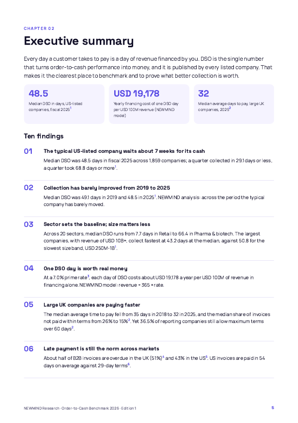 Order-to-Cash & DSO Benchmark 2026, page 5