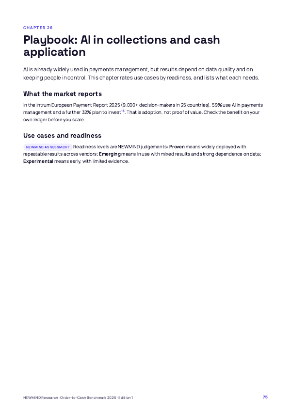 Order-to-Cash & DSO Benchmark 2026, page 75