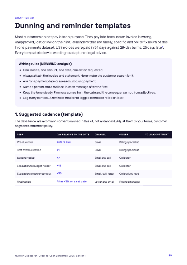 Order-to-Cash & DSO Benchmark 2026, page 90