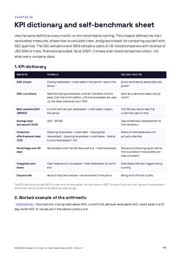 Order-to-Cash & DSO Benchmark 2026, page 110