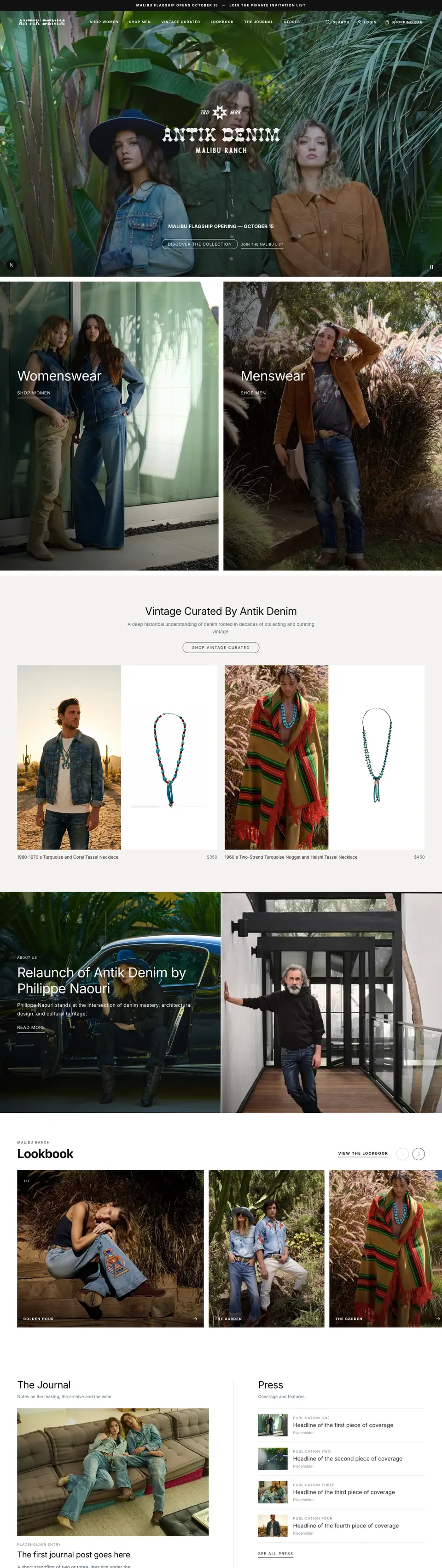 Antik Denim: full page of the product