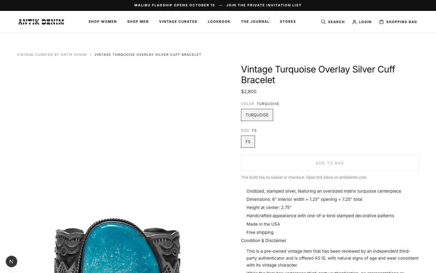 Antik Denim screenshot
