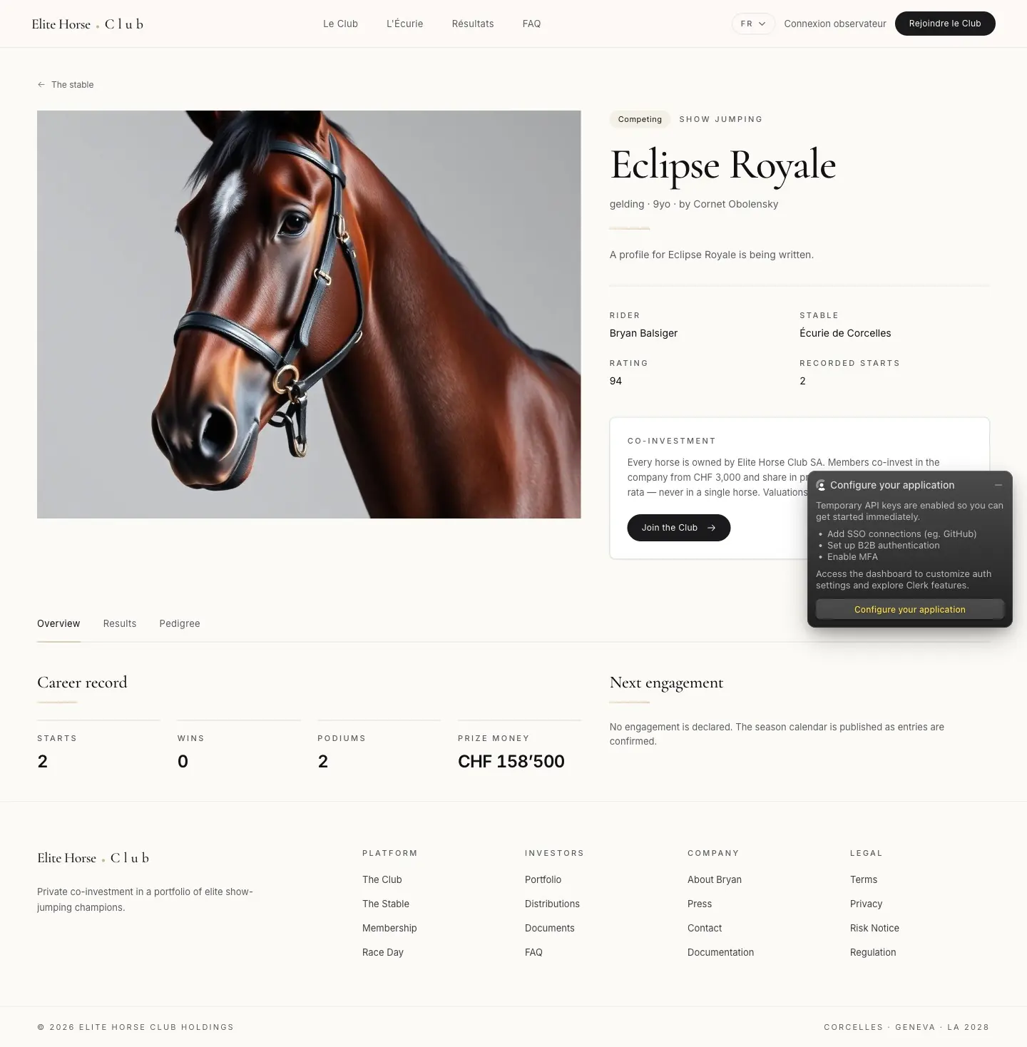 Elite Horse Club screenshot