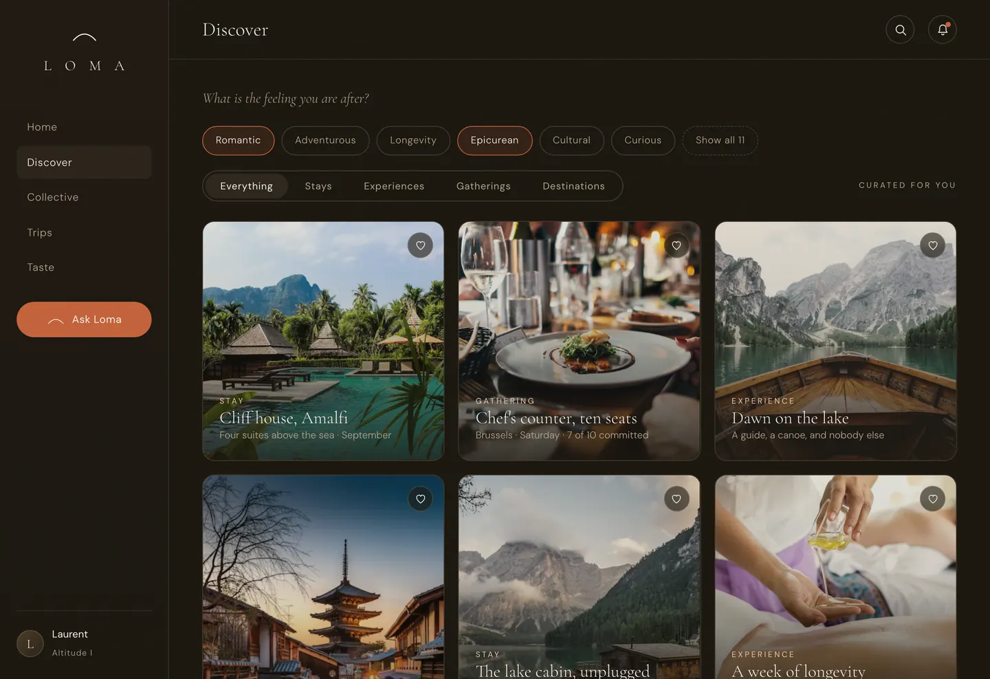 Loma UX design, step 4 of 8