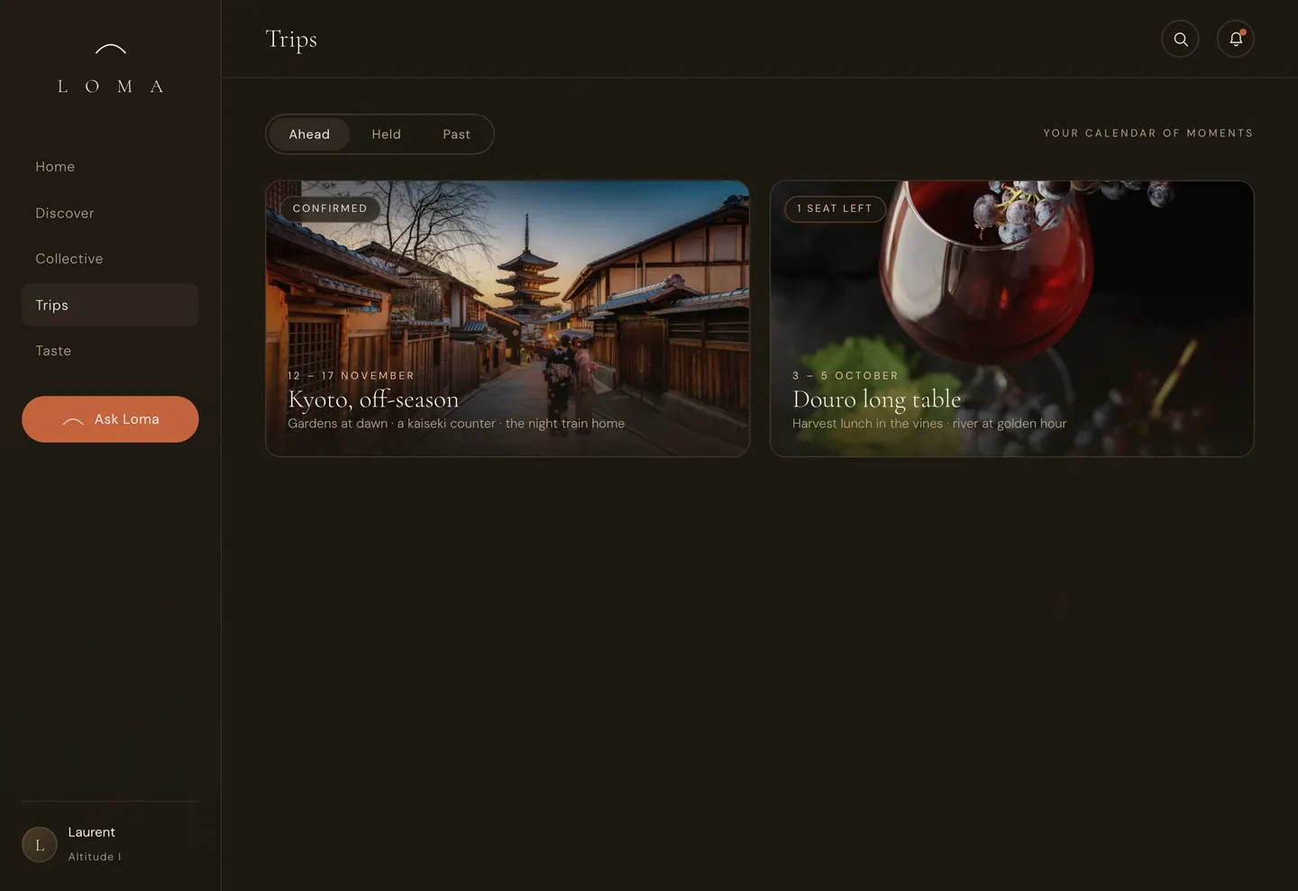 Loma UX design, step 8 of 8