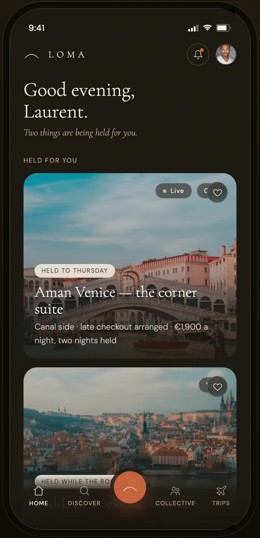 Loma mobile screen